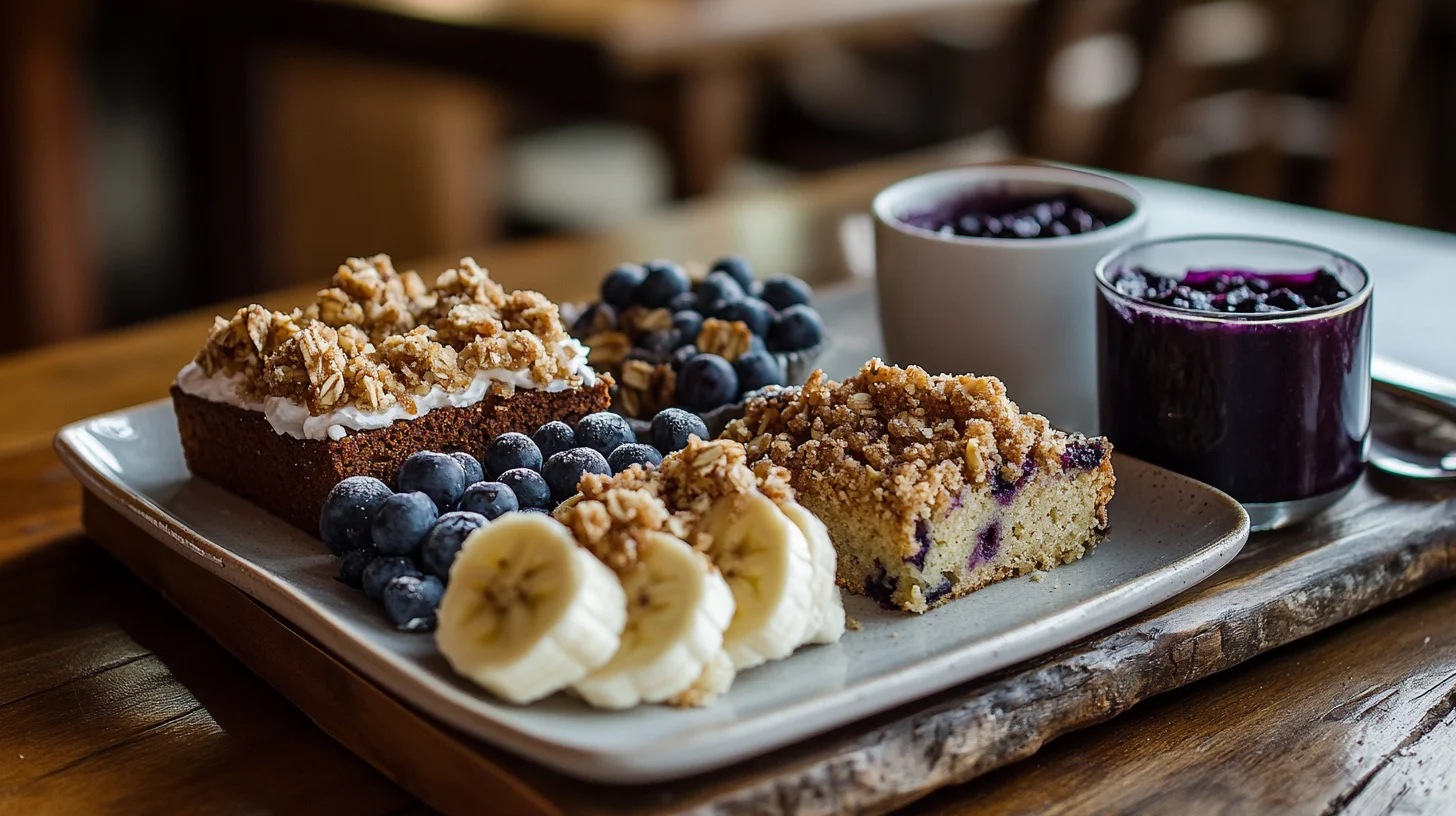 "A selection of AIP desserts on a rustic table"