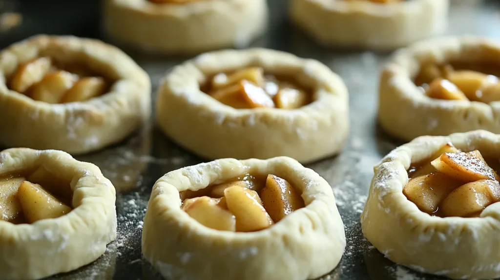 Steps to prepare apple pie bombs