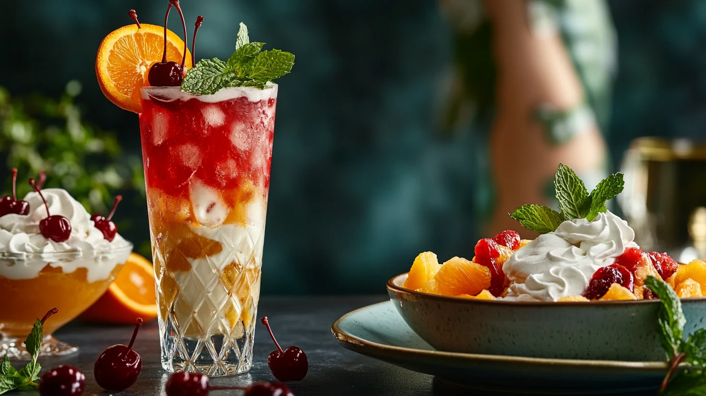 cocktail fruit Drink Dessert