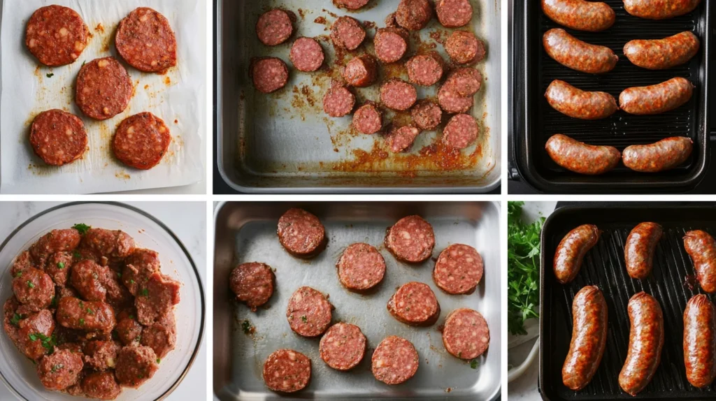 Step-by-step preparation process for beef sausage recipes