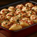 AI-generated image of stuffed shells for a recipe plugin