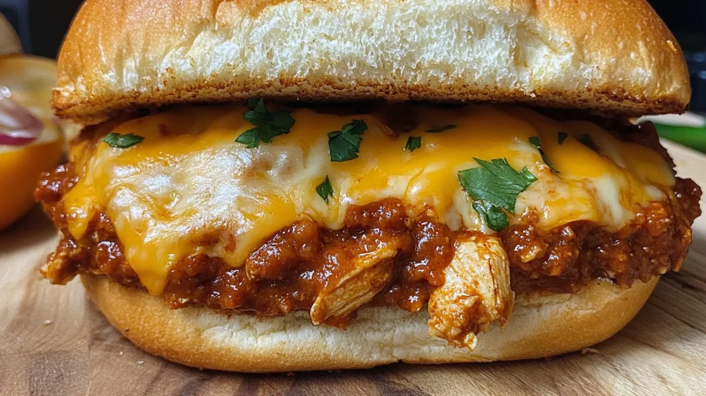 Preparation steps for cheesy chicken sloppy joe recipes