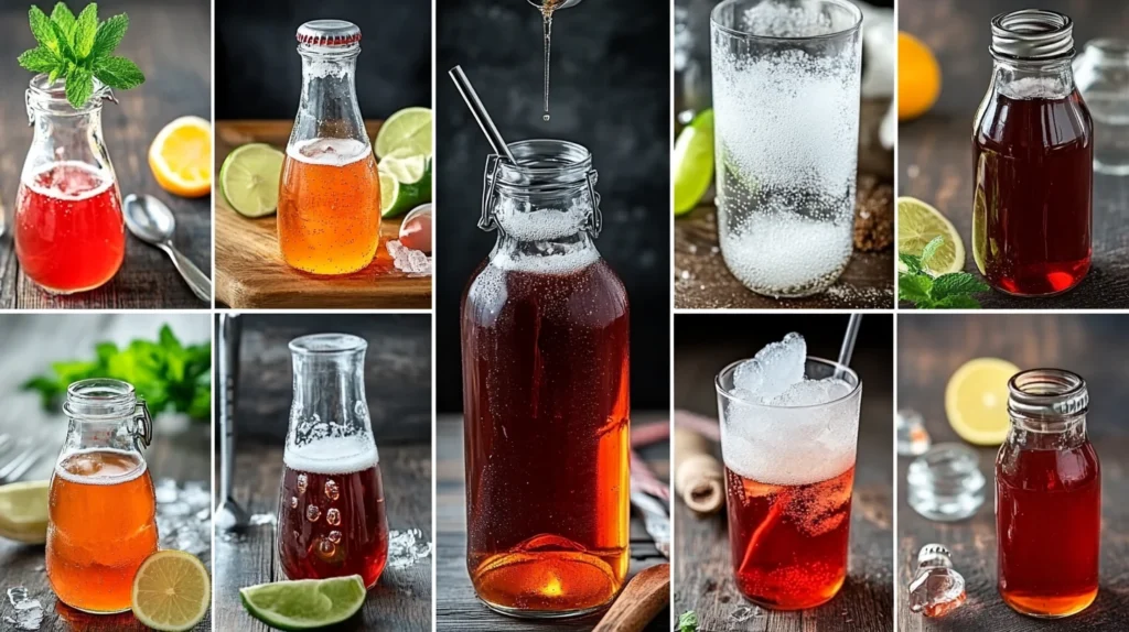 Soda-making process in multiple steps