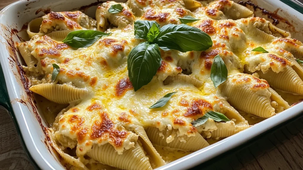 Preparing frozen stuffed shells with marinara